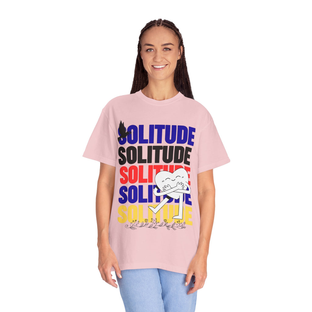 تي شيرت Solitude للجنسين مصبوغ بالكامل