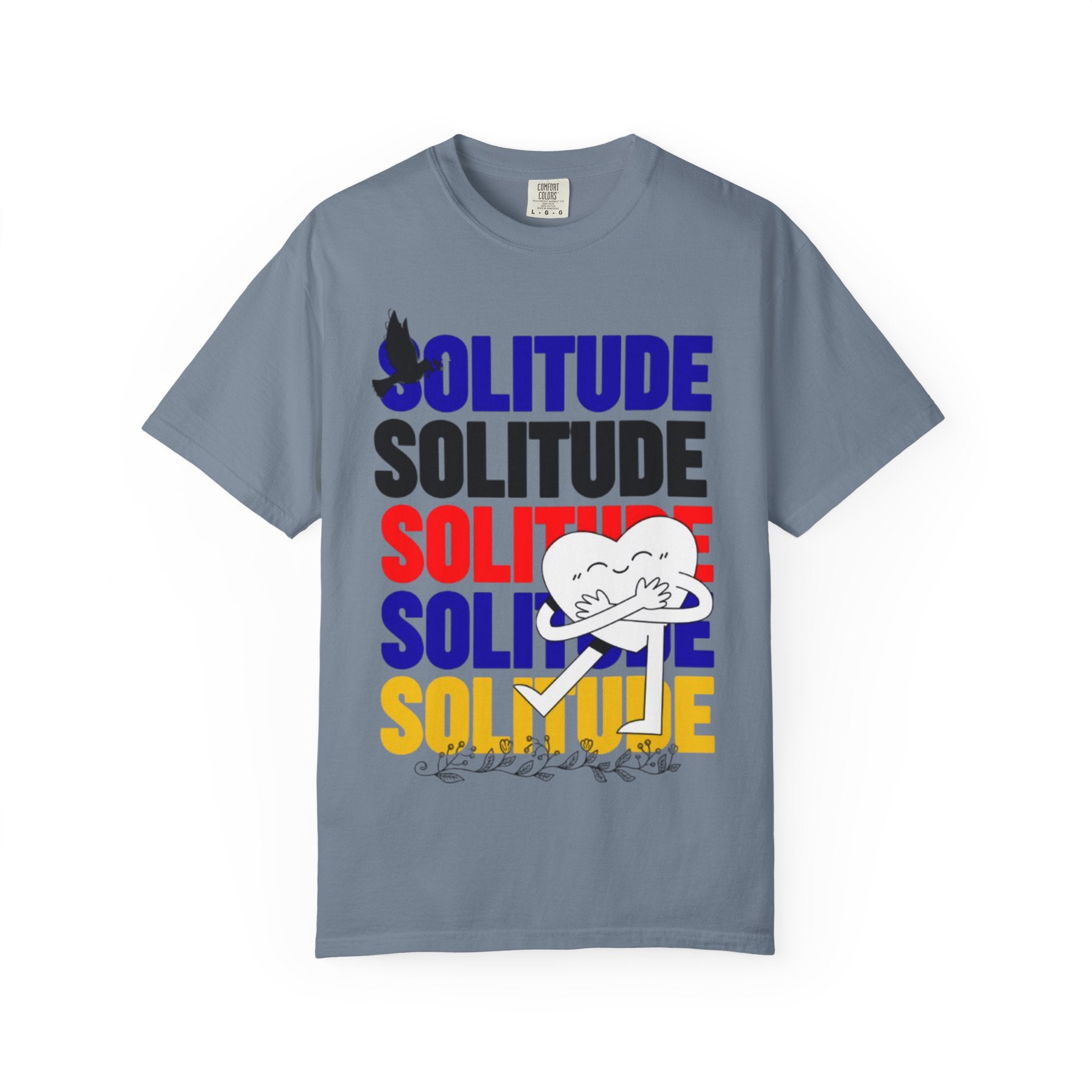 Solitude 남녀공용 빈티지 티셔츠