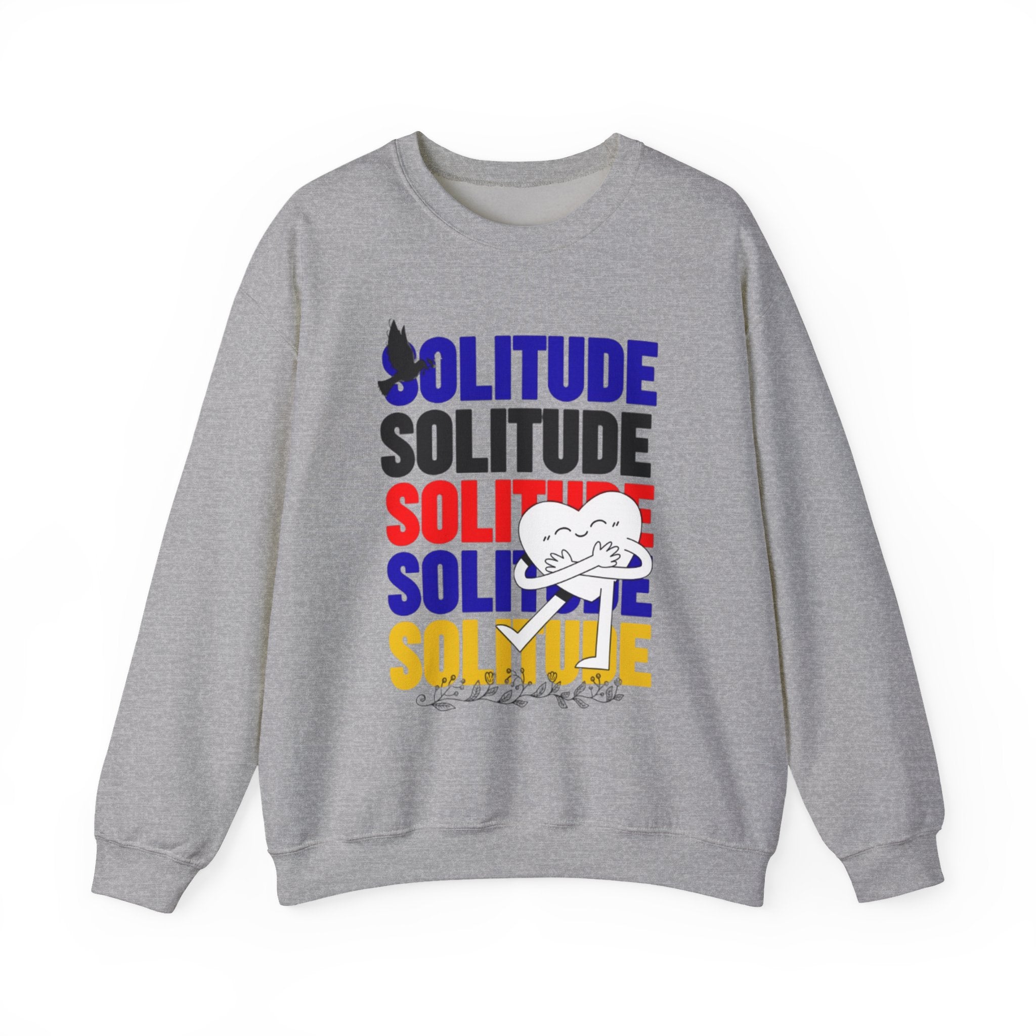 Solitude 남녀 공용 헤비 블렌드 크루넥 스웨트셔츠