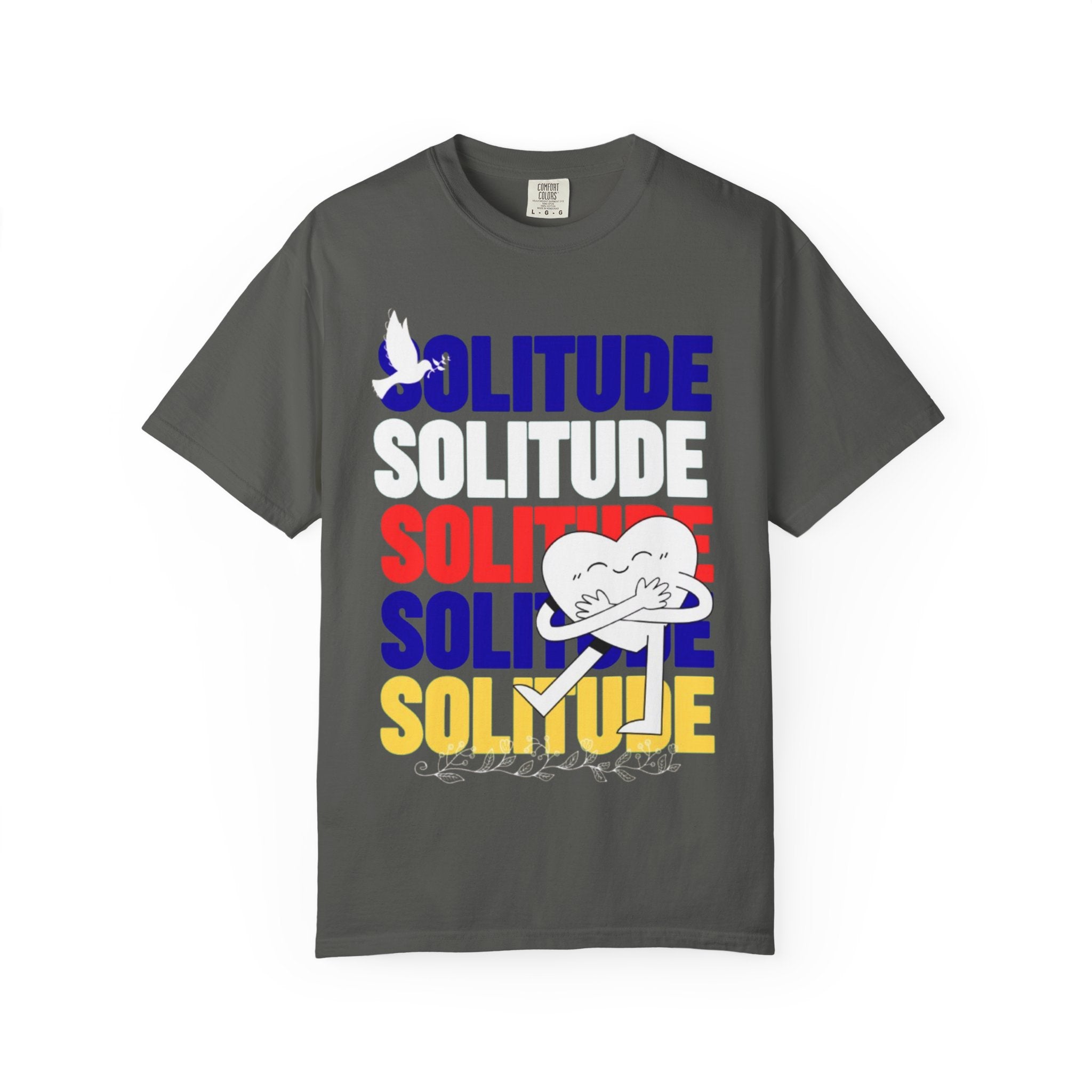تي شيرت Solitude للجنسين مصبوغ بالكامل