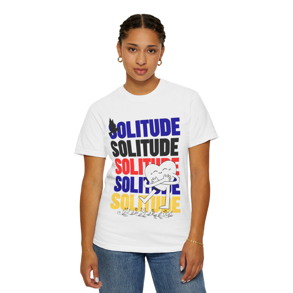 تي شيرت Solitude للجنسين مصبوغ بالكامل