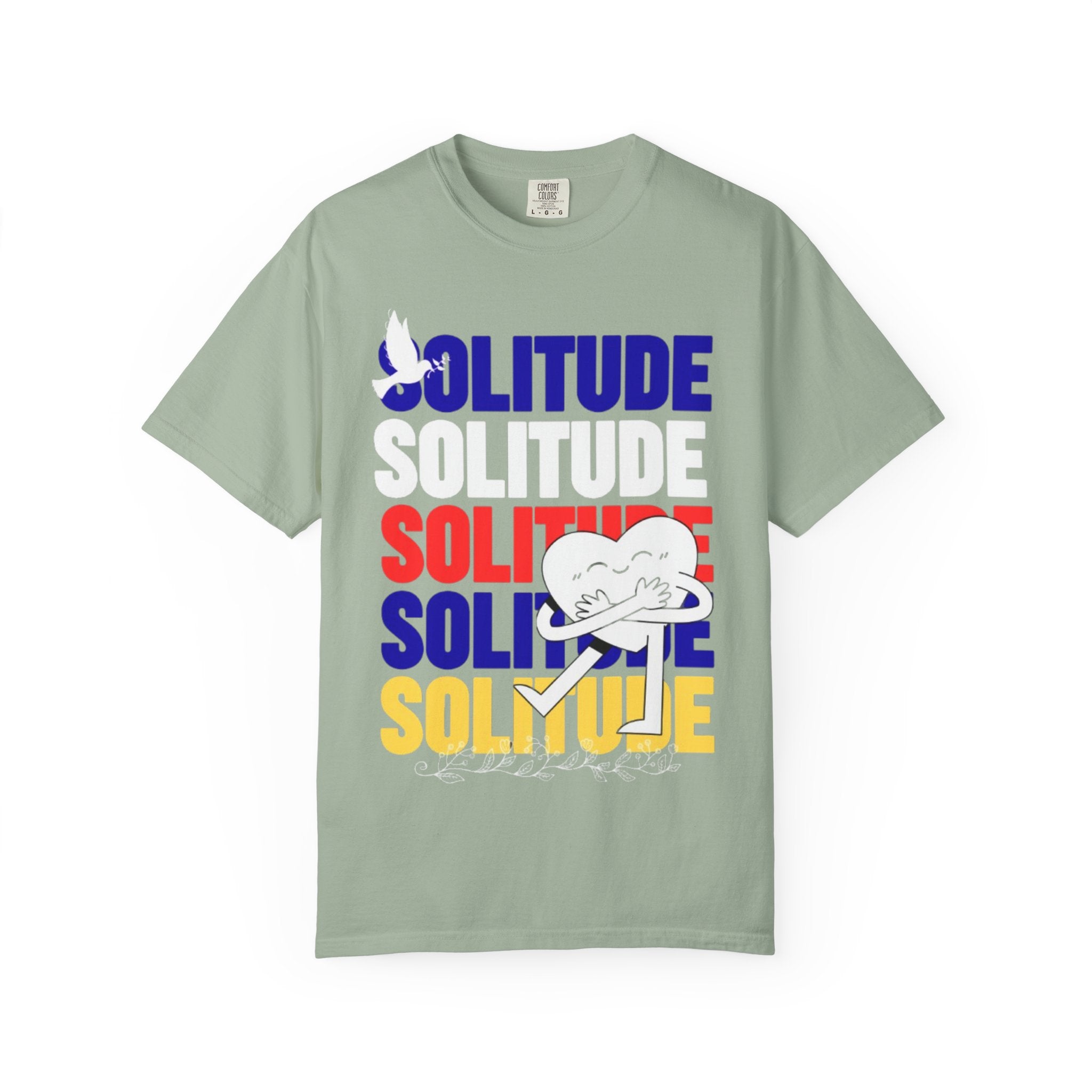 تي شيرت Solitude للجنسين مصبوغ بالكامل