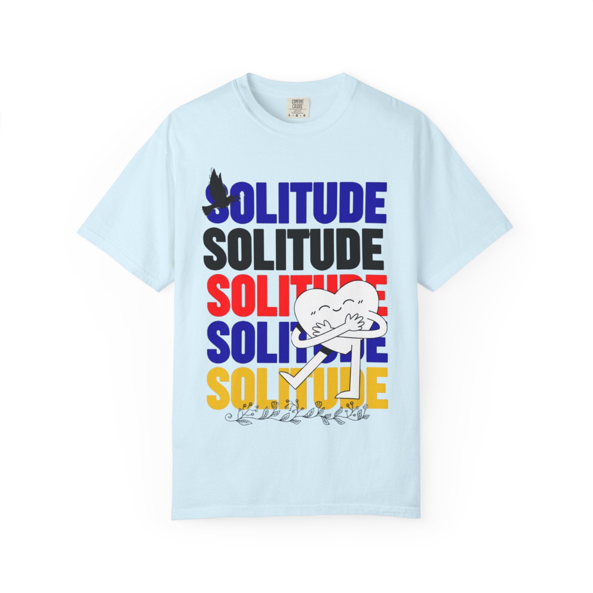 Solitude 남녀공용 빈티지 티셔츠