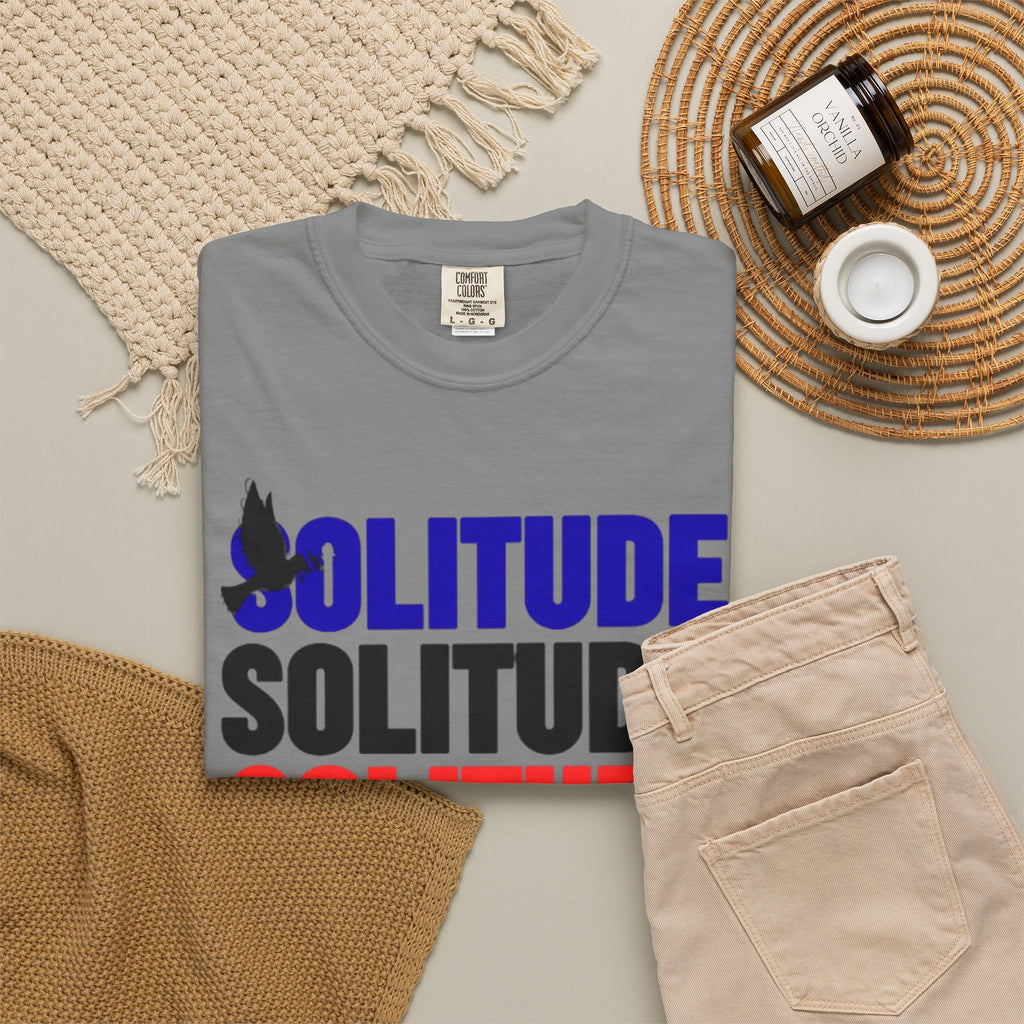 تي شيرت Solitude للجنسين مصبوغ بالكامل