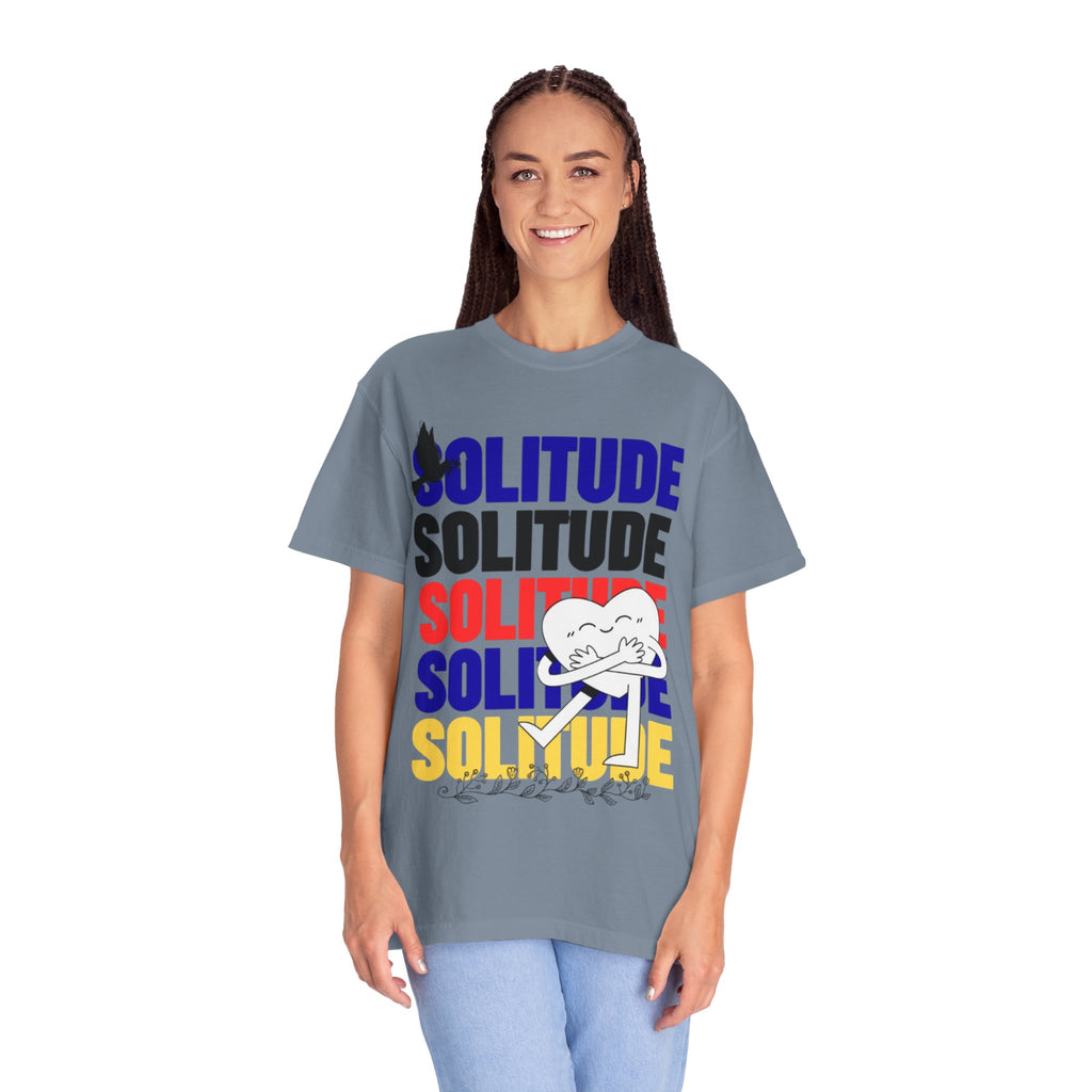 تي شيرت Solitude للجنسين مصبوغ بالكامل