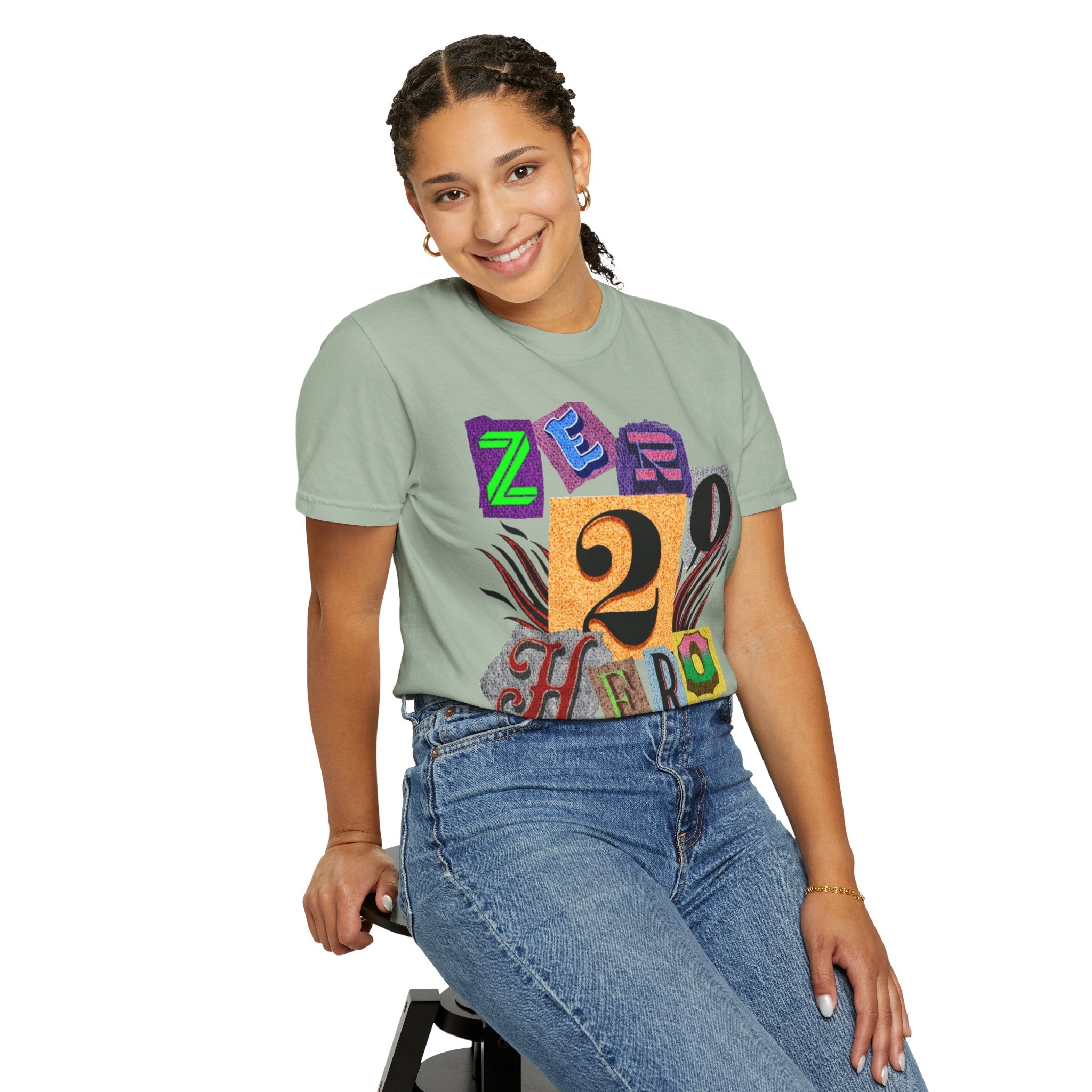 Zero To Hero Unisex Garment-Dyed T-shirt