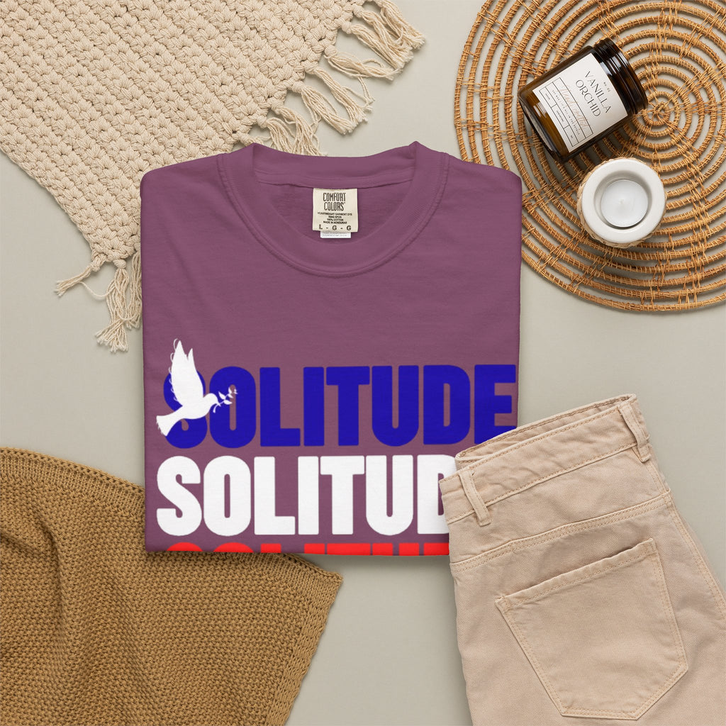 تي شيرت Solitude للجنسين مصبوغ بالكامل