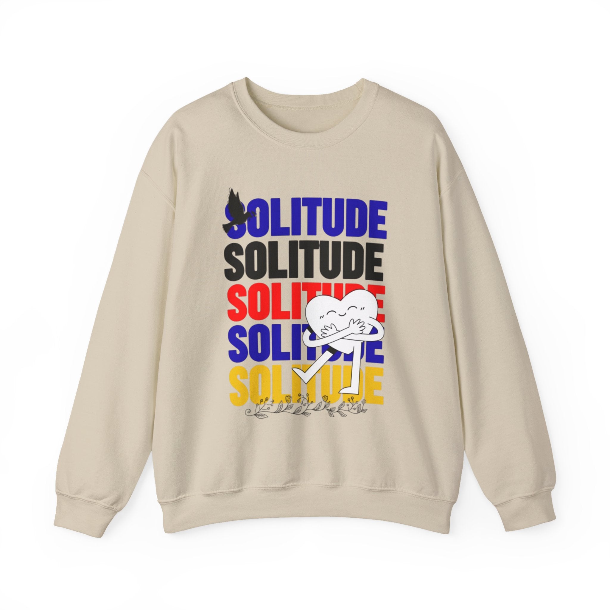 Solitude 남녀 공용 헤비 블렌드 크루넥 스웨트셔츠