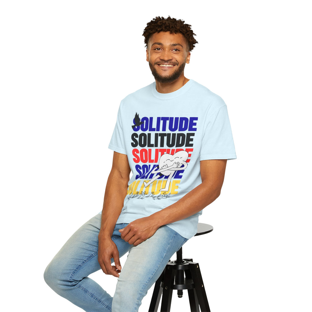 تي شيرت Solitude للجنسين مصبوغ بالكامل